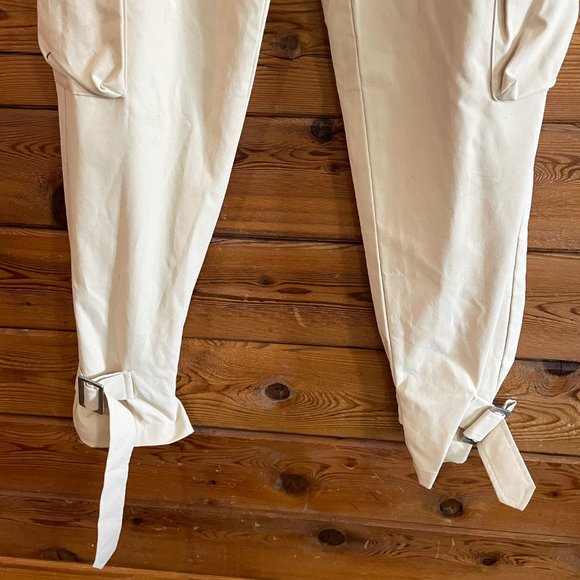 Choosy Cream Cargo Pants Size 4 - Picture 10 of 13